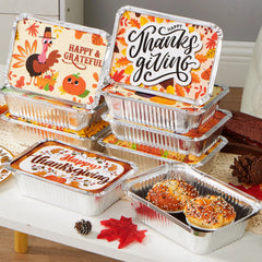 24-Pack Thanksgiving Leftover Containers with Lids