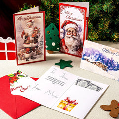 30 Christmas Classic Money Cards with Envelopes