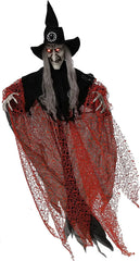 51-Inch Light-Up Hanging Witch Decorations (2-Pack)