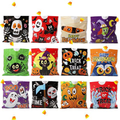 96 Pack Halloween Trick or Treat Drawstring Bags