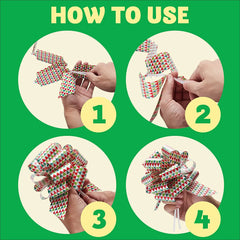 24 Pieces Christmas Gift Wrapping Ribbon