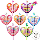 28Pcs Kids Valentine's Cards with Animal Pens - Classroom Exchange Gifts