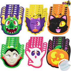 Halloween Spooky Characters Mini Notepad Set (60 Pack)