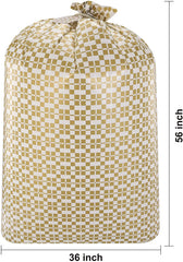 Holiday Golden Plastic Gift Bags