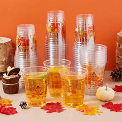 72-Pack Thanksgiving Disposable Plastic Cups