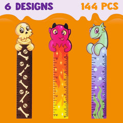Halloween Bookmark Rulers (144 Pack)