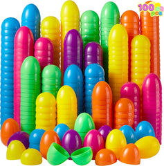 288 Colorful Plastic Easter Egg Shells, 2.3 Inches
