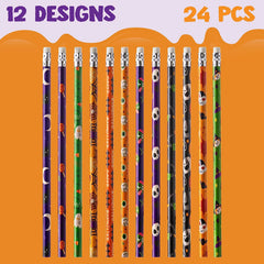 Halloween Pencil, Ruler & Notepad Set - 24 Pack