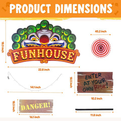 Halloween Circus Carnival Trunk-or-Treat Car Decorations Kit