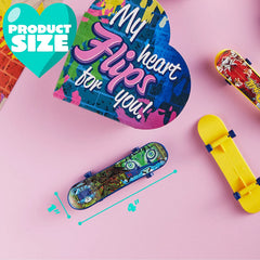 28 Mini Skateboards in Boxes with Kids Valentine's Cards for Classroom Exchange