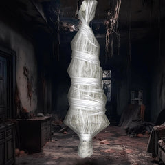 72-Inch Hanging Cocoon Corpse for Halloween Outdoor Decoration