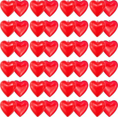 24 Prefilled Heart Building Blocks with Train & Valentine's Day Cards for Kids Classroom Exchange Gifts
