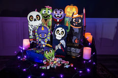 Halloween Die-Cut Flip Over Gift Bags, 24 Pcs