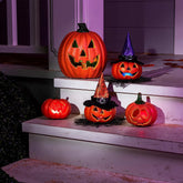 Halloween Pumpkin Light-Up Decoration Combo Set (5 Pack)
