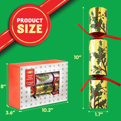 8Pcs Christmas Deluxe Cracker Set