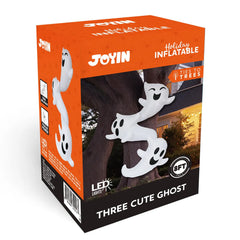 8ft Inflatable Ghosts Hugging Tree