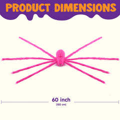 5 Ft Halloween Spider Decorations for Outdoor Use
