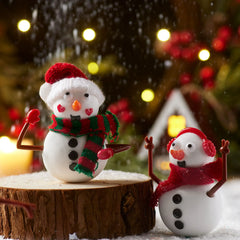 Christmas Snowman Craft Kit, 24 Pack DIY Build Your Own Snowman