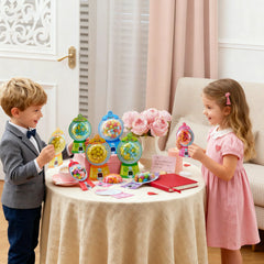 60 Pcs Valentine’s Day Candy Dispenser Cards with Craft Treat Holders