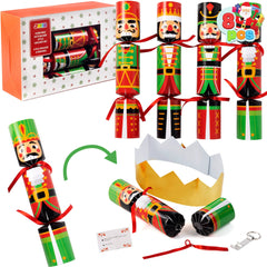 8-Piece Nutcracker-Themed Christmas Cracker Set