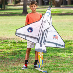 Spaceship Kite: Easy to Fly for Kids & Adults, 262.5 ft String