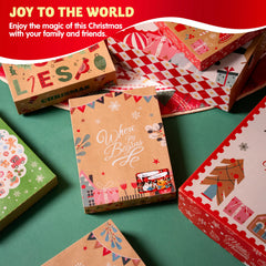 12-Pack Christmas Shirt Gift Boxes with Lids for Presents