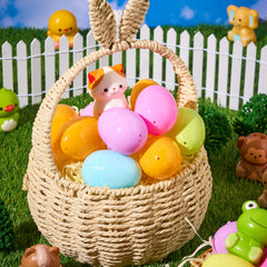 24-Pack Easter Prefilled Eggs with Animal Squishy Toys