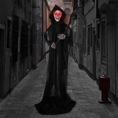 64.5in Animated Grim Reaper Halloween Decoration