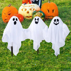 3-Pack Halloween Light-Up Ghost Yard Stakes