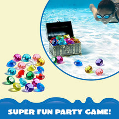 16Pcs Colorful Underwater Gem Pool Toys