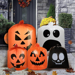 6-Pack Halloween Plastic Lawn Leaf Bags