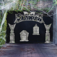 Tombstone Trunk or Treat Car Garage Decoration