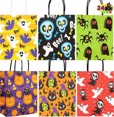 Halloween Bags with Handles, 24 Pack