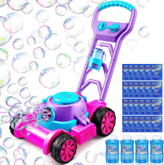 Sloosh Bubble Lawn Mower Toddler Toy, Pink