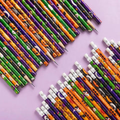 Halloween Pencil, Ruler & Notepad Set - 24 Pack