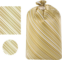 Holiday Golden Plastic Gift Bags