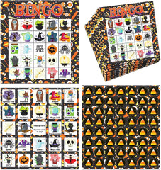 Halloween Bingo Game Cards for 28 Players