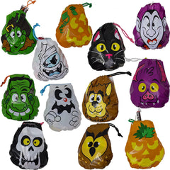 72-Pack 7.75-Inch Halloween Drawstring Goody Bags