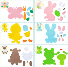 JOYIN 24-Pack Easter Egg Magnet Craft Set