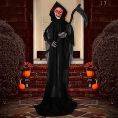 64.5in Animated Grim Reaper Halloween Decoration