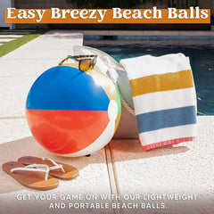 4 Pack Inflatable Beach Balls (20 inch)