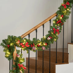 9-Foot Christmas Garland with Lights
