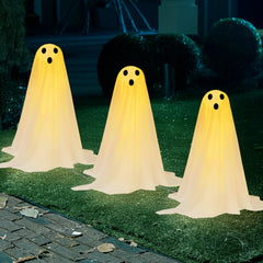 3Pcs Halloween Outdoor Ghost Pathway Lights