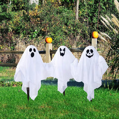 3-Pack Halloween Light-Up Ghost Yard Stakes