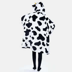 Sherpa Hooded Blanket for Adults, Wearable Pullover for Women and Men