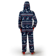 Men's Loose Christmas Hooded Pajamas
