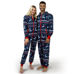 Men's Loose Christmas Hooded Pajamas