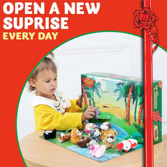 Advent Calendar with Animal Plush Toys