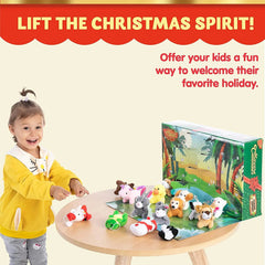 Advent Calendar with Animal Plush Toys