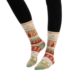 12 Pairs Christmas Holiday Crew Socks